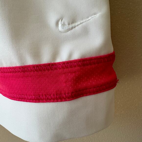 Nike Golf Skort Dri Fit Active Tennis Golf Pickleball Pockets White Womens Large - Picture 2 of 12